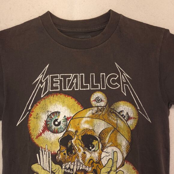 Metallica Band Crew Neck Graphic Short Sleeve T Shirt Mens Size Small S Black - Picture 1 of 9